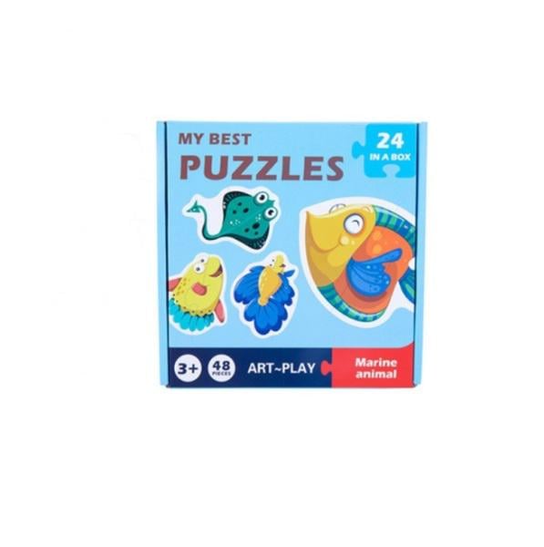 Пазлы обучающие My Best Puzzles 48 деталей 24 картинки (2729)
