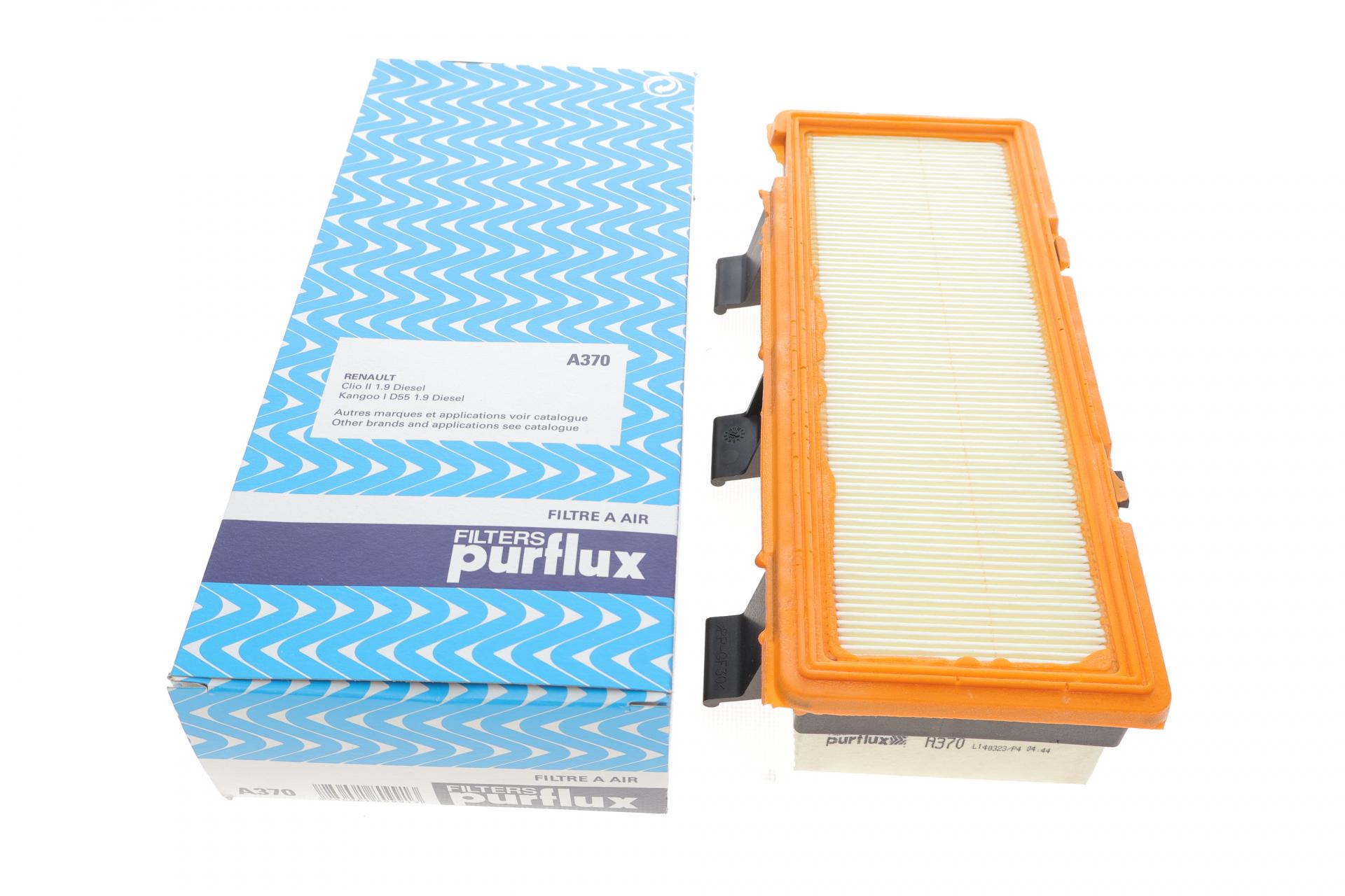 Фільтр повітряний PURFLUX для Renault Kangoo 1,9D на засувках- (A370)