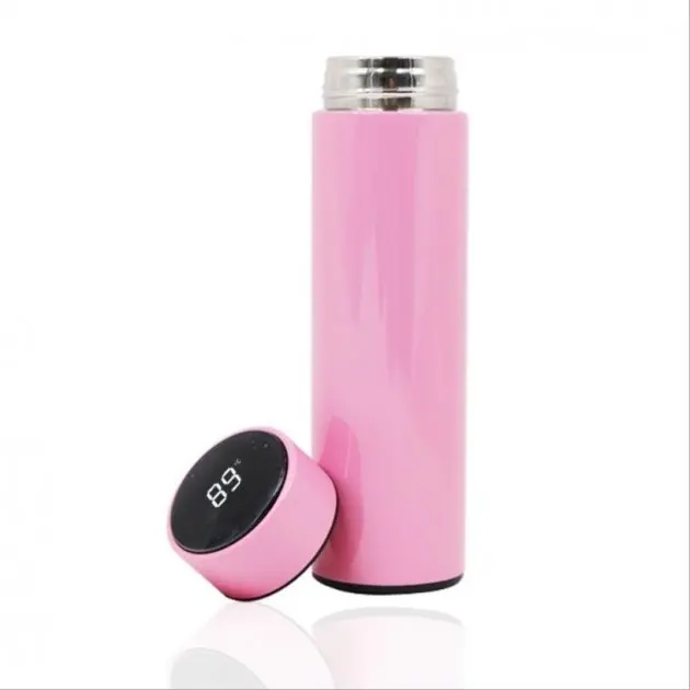 Термос Smart CUP с сенсорным термометром и ситечком 500 мл Розовый (M160221)