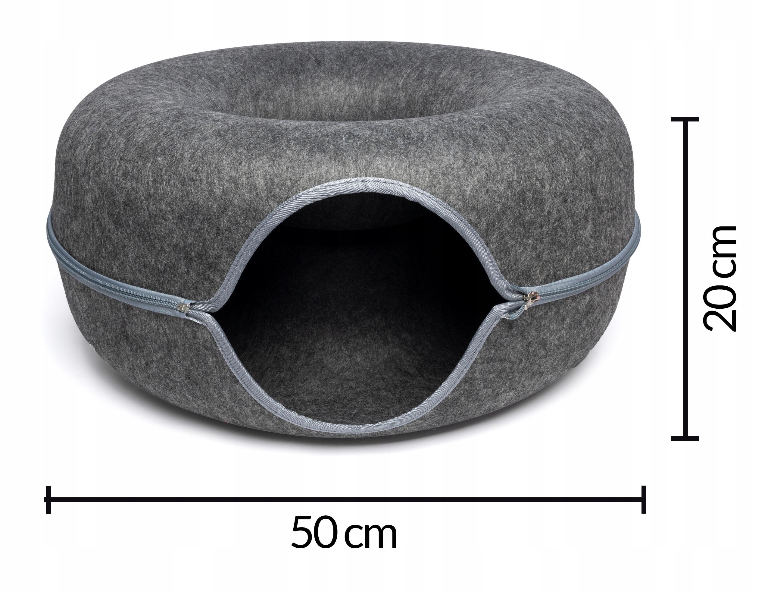Лежанка-домик для кошек и маленьких собак 2в1 50x50x20 см Серый - фото 2 Лежанка-домик для кошек и маленьких собак 2в1 50x50x20 см Серый - фото 2