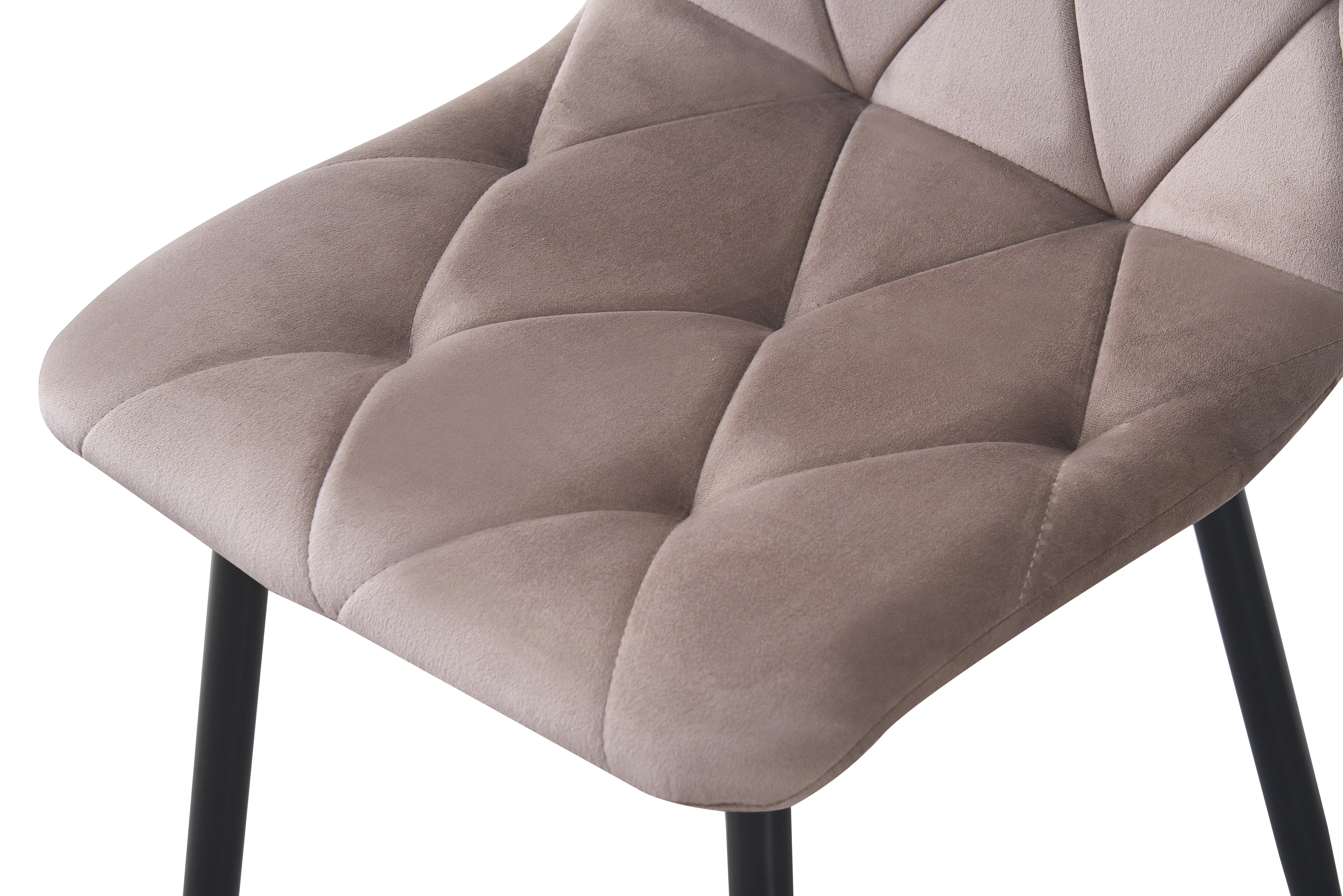 Стілець для кухні та вітальні ГРЕЙС Меморі 430х870х385 мм Чорний/Велюр бежевий (GAА0056860) - фото 5 Стілець для кухні та вітальні ГРЕЙС Меморі 430х870х385 мм Чорний/Велюр бежевий (GAА0056860) - фото 5