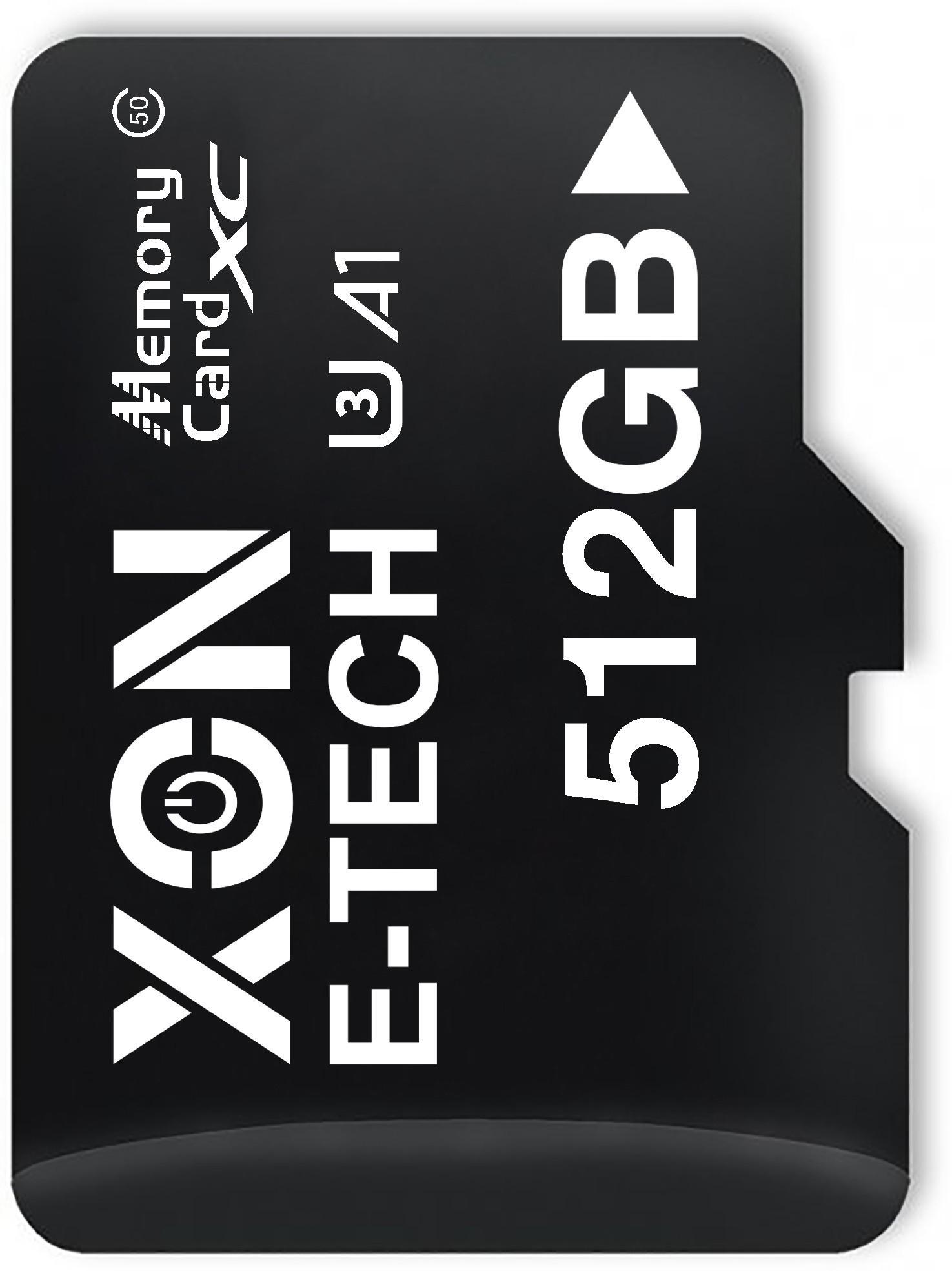 Карта памяти XON microSDXC 512GB Class 50 UHS-I/U3 и SD adapter Черный (MCXC5512BA 3541) - фото 2