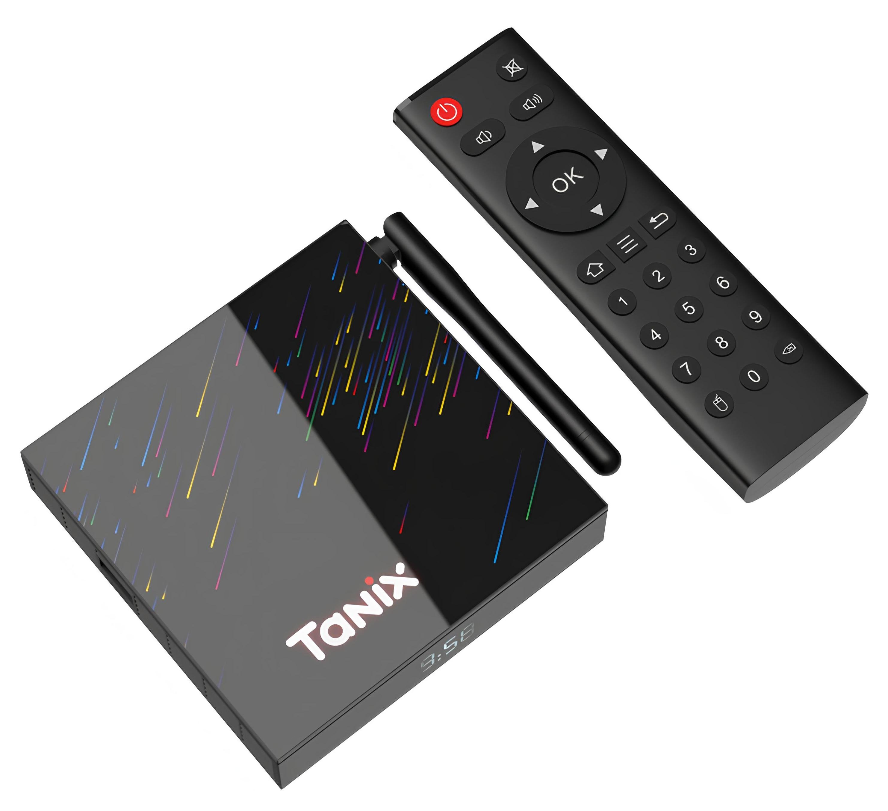 Смарт ТВ-приставка Tanix TX68 4/32GB Android 14 Чорний (TBT60432B 3640)