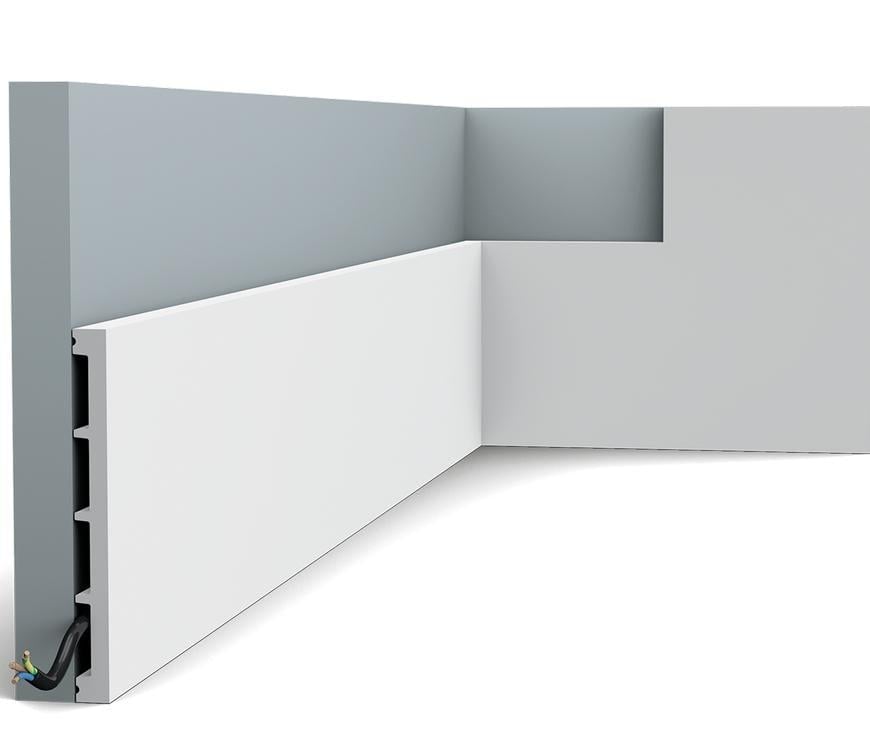 Плинтус напольный гладкий Orac Decor SX168 2000х151х14 мм (2855)