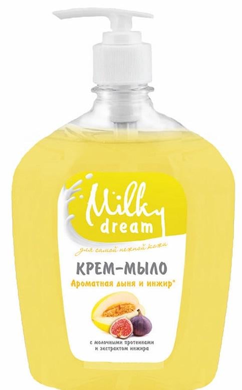 Крем-мило рідке Milky Dream ароматна диня та інжир дозатор 1000 мл