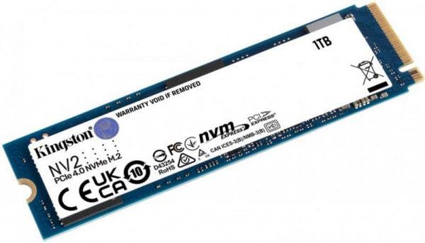 SSD-накопитель Kingston NV2 2TB M.2 NVMe M.2 2280 PCIe Gen4.0 x4 (SNV2S/2000G)