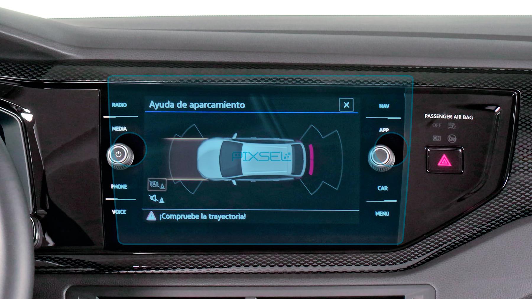 Стекло защитное Pixsel на монитор Volkswagen TAIGO 10,9“ 2022 закаленное глянец