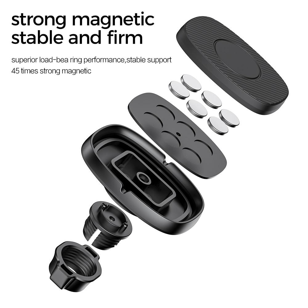 Тримач автомобільний для смартфону Rock Magnetic Air Vent Чорний - фото 4