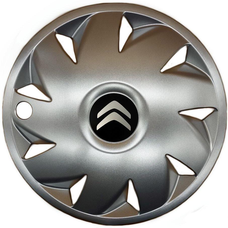 Колпаки SJS 210 с логотипом Citroen 4 шт. R14 Серебряный (2654556668)