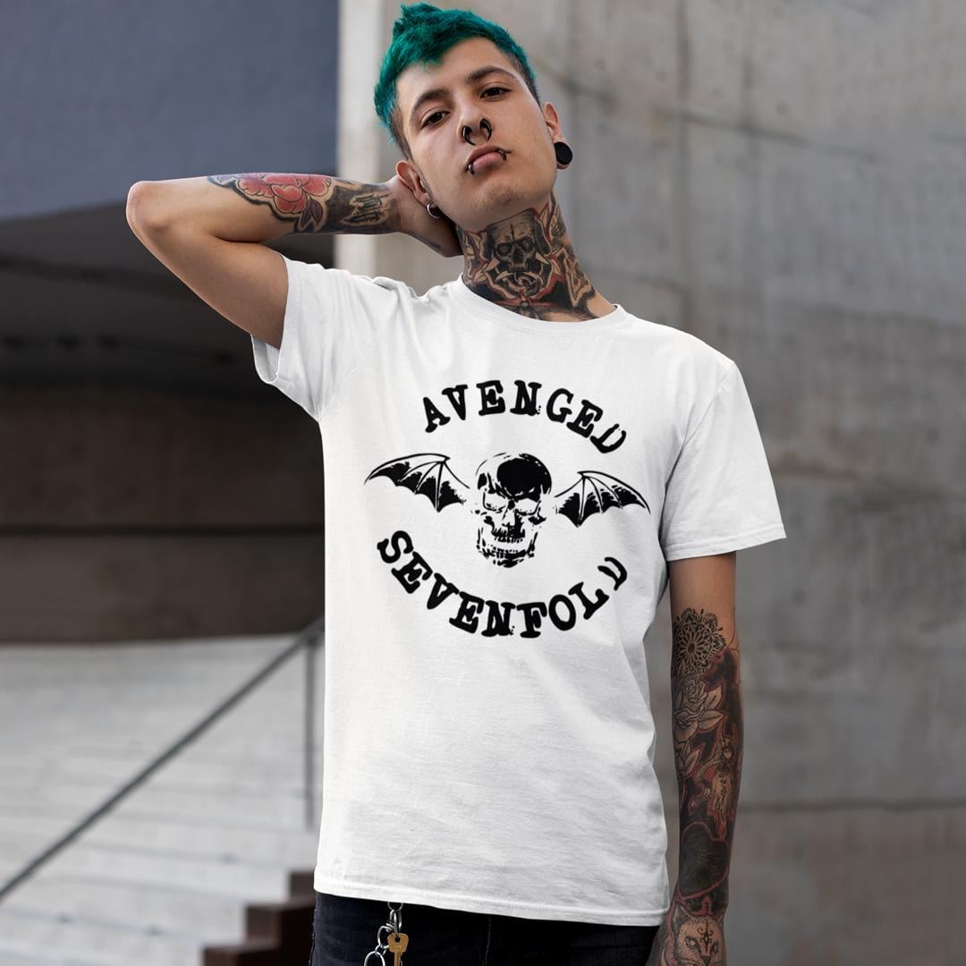 Футболка унісекс Avenged Sevenfold Logo 4XL Білий (00000005988)