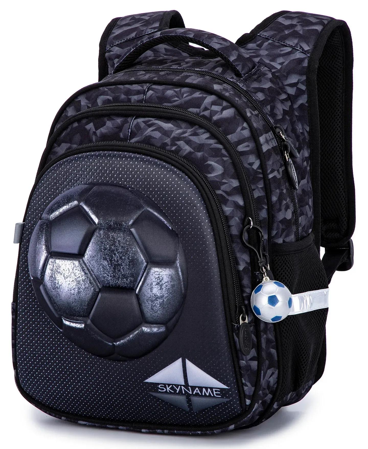 Школьный рюкзак для мальчика Winner One SkyName Футбольный мяч 6-10 лет ортопедическая спинка Серый (R2-188)