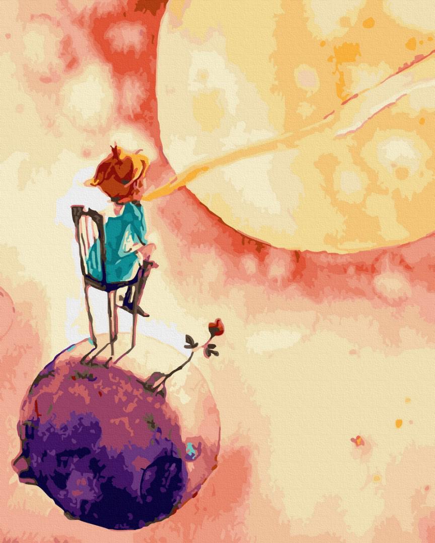 Картина по номерам Brushme Маленький принц на своей планете 40x50 см (GT66027)