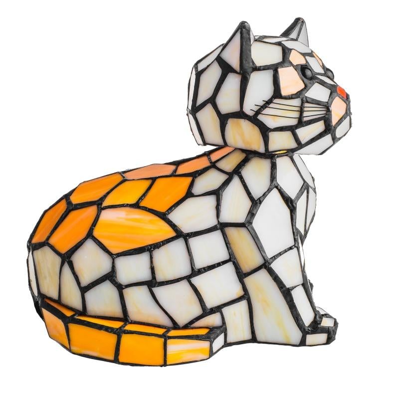 Светильник ночной Кот Тиффани кот Brille BR-613T/1 E14