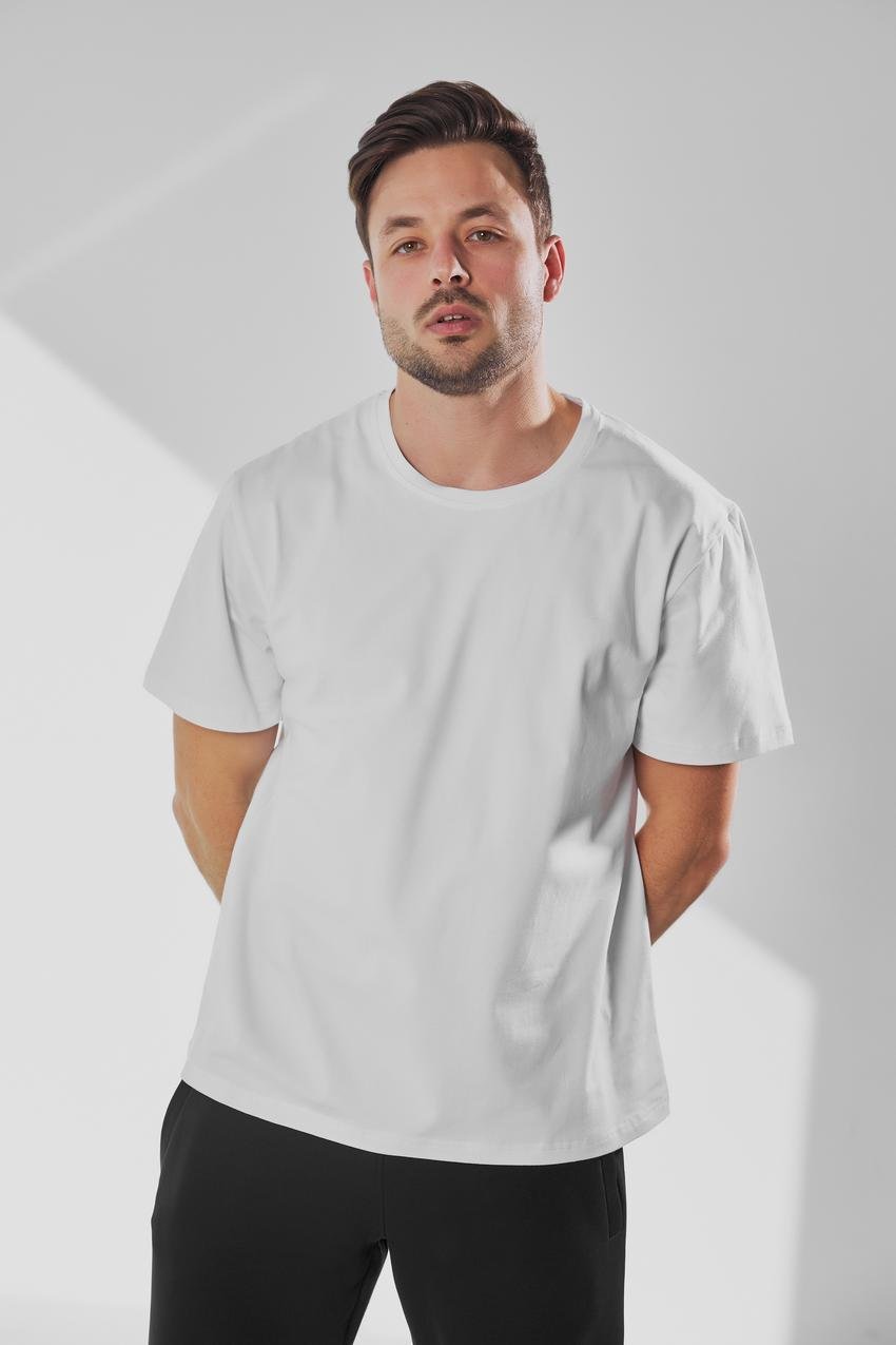 Футболка мужская М045 плотность 190 г/м2 4XL Белый (647-1-67)