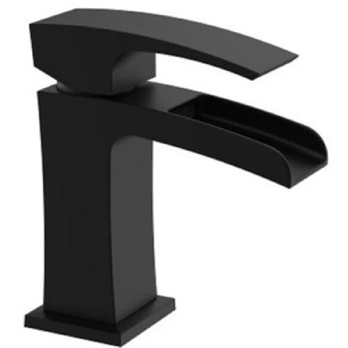 Смеситель для умывальника KOER KB-14007-05 водопад Черный (KR3447)