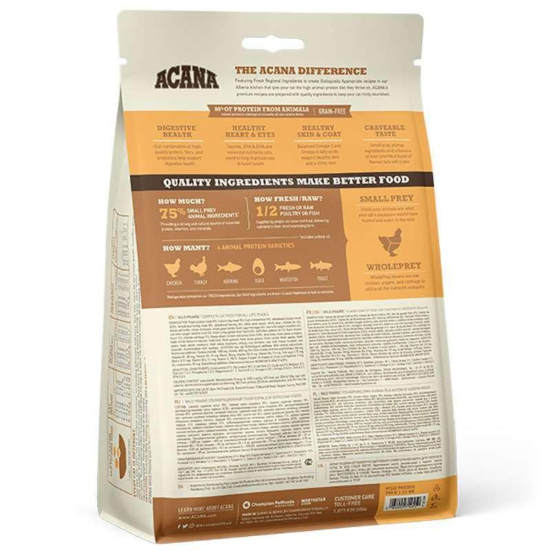 Корм сухий для кошенят і котів ACANA WILD PRAIRIE CAT з куркою і рибою 1,8 кг (11237763) - фото 5