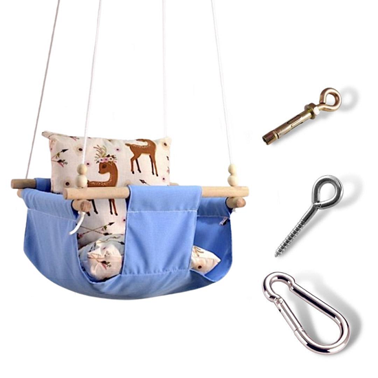 Детская качеля Infancy Сказочные олени Голубой (10072961) Детская качеля Infancy Сказочные олени Голубой (10072961)