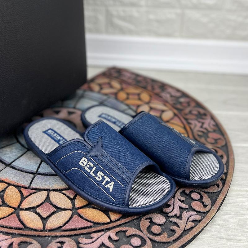 Тапочки чоловічі кімнатні Белста VS-000518 p. 41 26,5 см Джинсовий (20982521) - фото 2