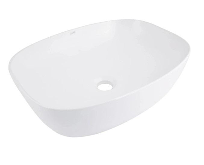 Раковина накладная Qtap Cardinal 600x380x140 мм с донным клапаном White (QT04116257W48465)