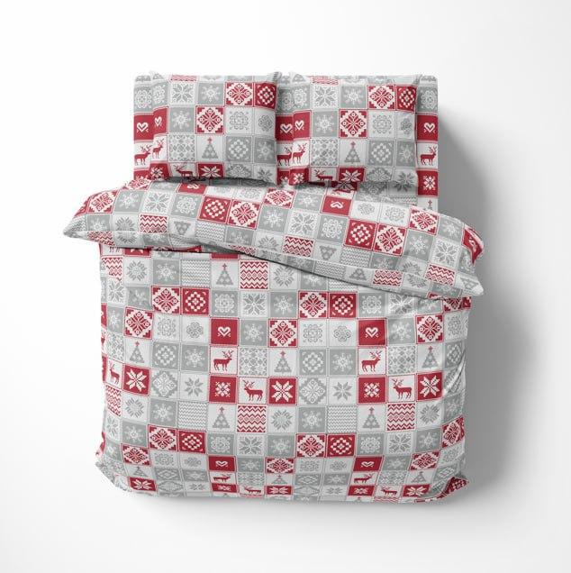Постельное белье Новогодняя евро 200х220 наволочки 70х70 см 2 шт. Серый (Д-P-0173-03) - фото 4 Постельное белье Новогодняя евро 200х220 наволочки 70х70 см 2 шт. Серый (Д-P-0173-03) - фото 4