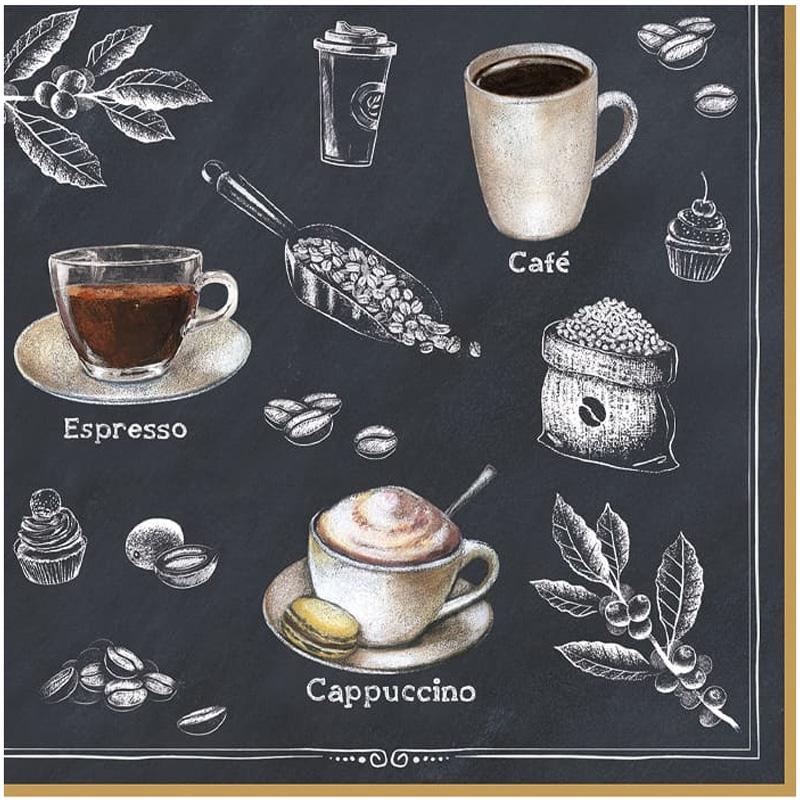 Набор бумажных салфеток Easy Life Barista 33х33 см 20 шт. (111006503)