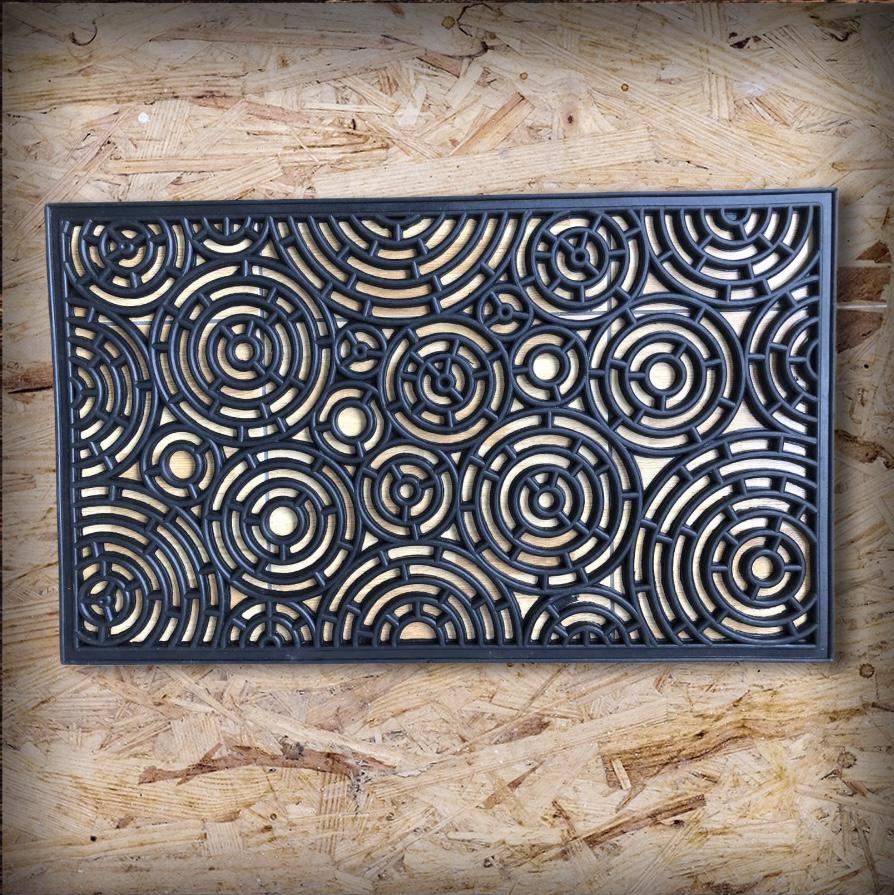 Коврик на порог Лион резиновый ажурный 450х750 мм - фото 2 Коврик на порог Лион резиновый ажурный 450х750 мм - фото 2