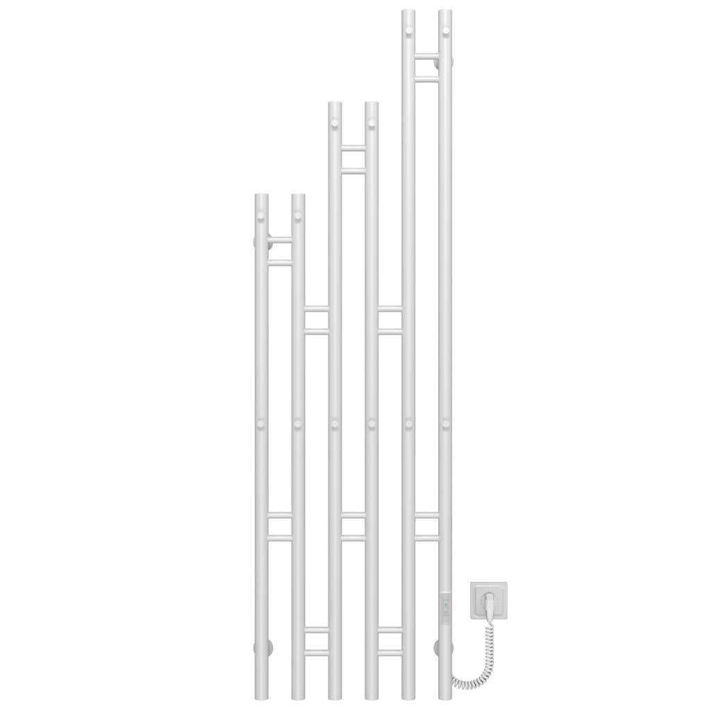 Полотенцесушитель электрический Deffi Adele П6 WD03 правое подключение нержавеющая сталь 400х1500 мм Белый (A.AD.150.40.6.EW1.R)