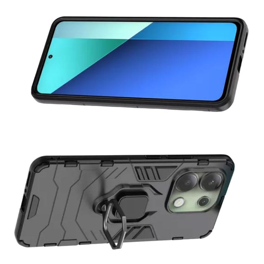 Чохол бампер Primolux Ring Armor для Xiaomi Redmi Note 13 4G - Black - фото 3 Чохол бампер Primolux Ring Armor для Xiaomi Redmi Note 13 4G - Black - фото 3