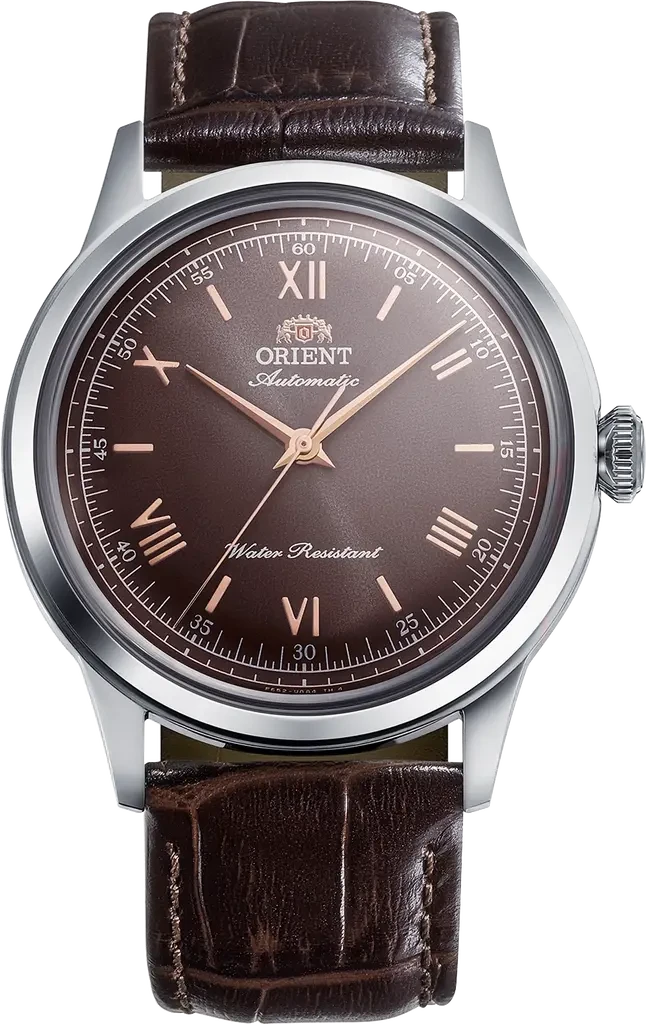 Наручные часы мужские Orient Bambino 38 мм RA-BB0004Y30B со стальным корпусом WR 30 м Коричневый (3124584468)