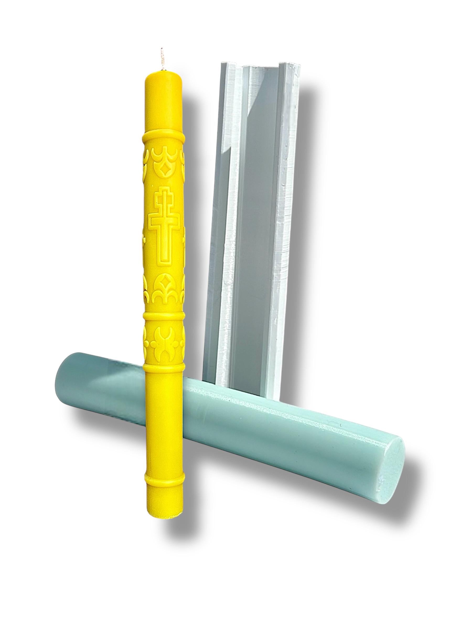 Силіконова форма Стрітенська столова свічка 25 см (1)