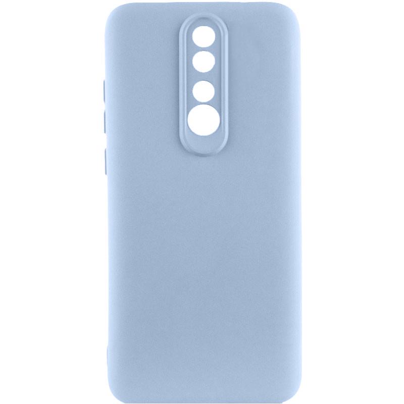 Противоударный чехол TPU GETMAN Liquid Silk Full Camera для Xiaomi Redmi 8 Голубой / Lilac Blue