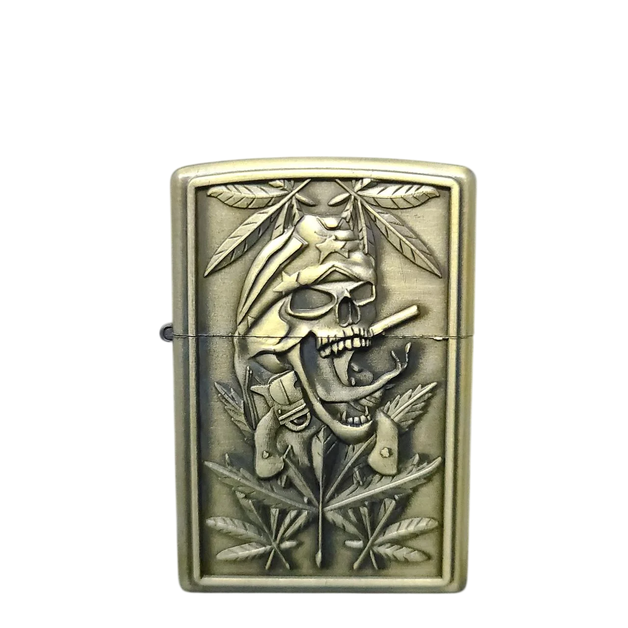 Зажигалка бензиновая ZIPPO кремниевая Каннабис/Черепа 2-142 2 (2092760356)