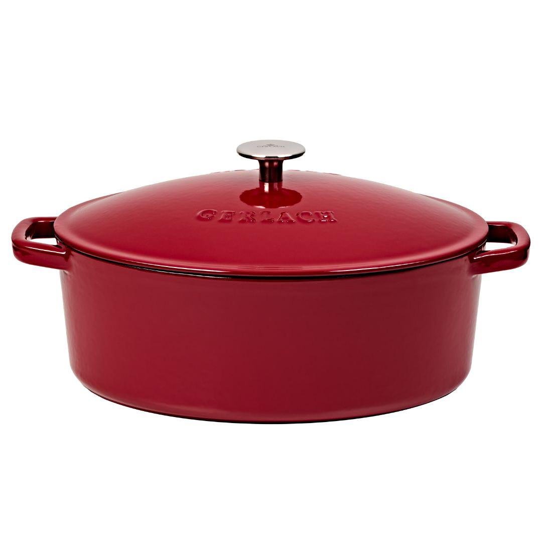 Сковорода чугунная Gerlach Natur Iron для любых плит овальная 5,5 л 31 см Бордовый (2526479072) - фото 1 Сковорода чугунная Gerlach Natur Iron для любых плит овальная 5,5 л 31 см Бордовый (2526479072) - фото 1