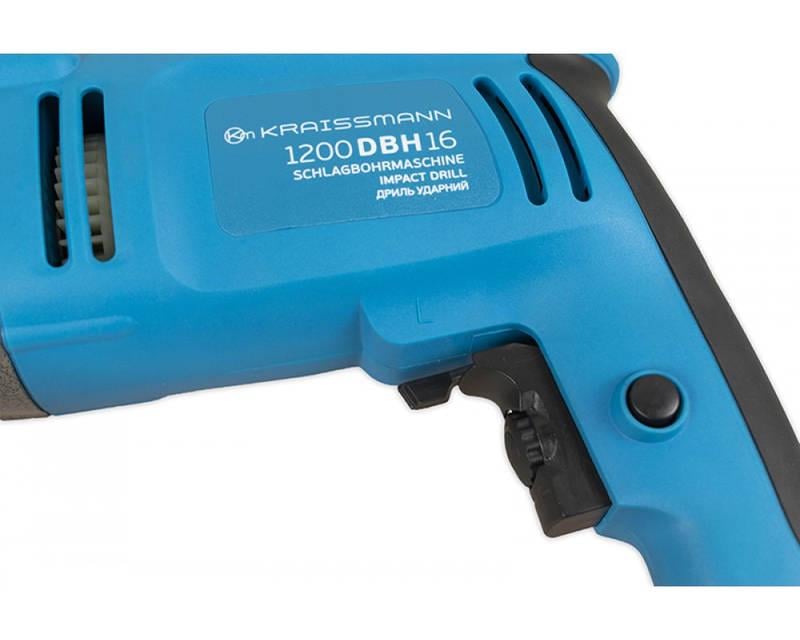 Дриль ударний KRAISSMANN 1200 DBH 16 (28925359) - фото 2 Дриль ударний KRAISSMANN 1200 DBH 16 (28925359) - фото 2