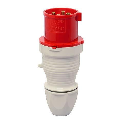 Штекер на кабель Walther-Werke СЕЭ-тип 4 полюса 16А 400V IP44 с сальником (wl210406)