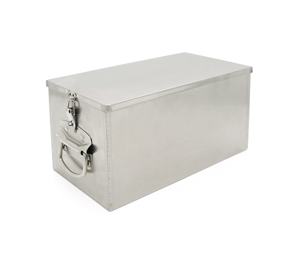 Корпус для збирання акумуляторів VOLTRONIC з нержавіючої сталі 340x185x190 мм Silver (LIBOX340)
