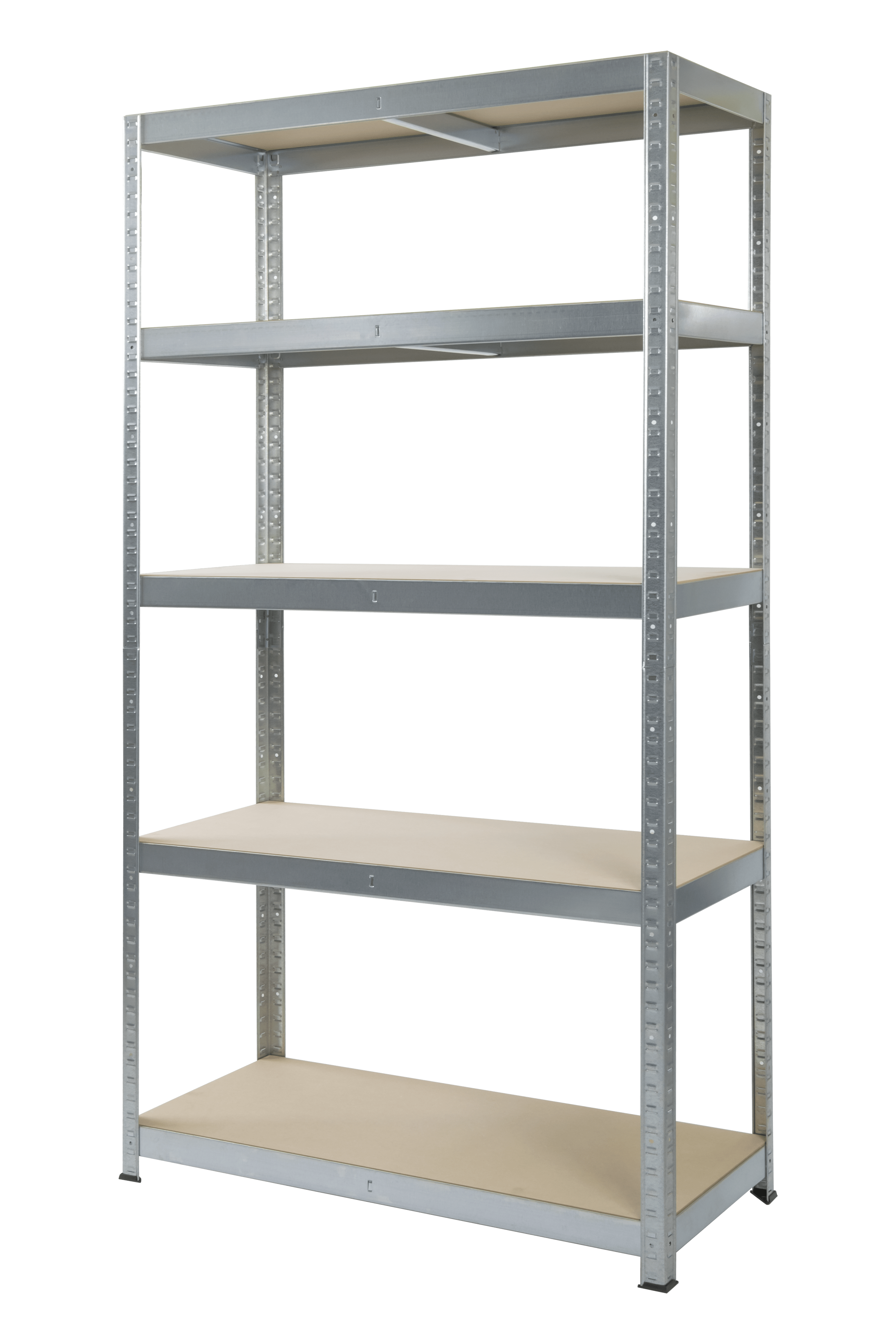 Стелаж StahlPro Pure 1800x900x450 мм металевий оцинкований 5 полиць ХДФ - фото 1