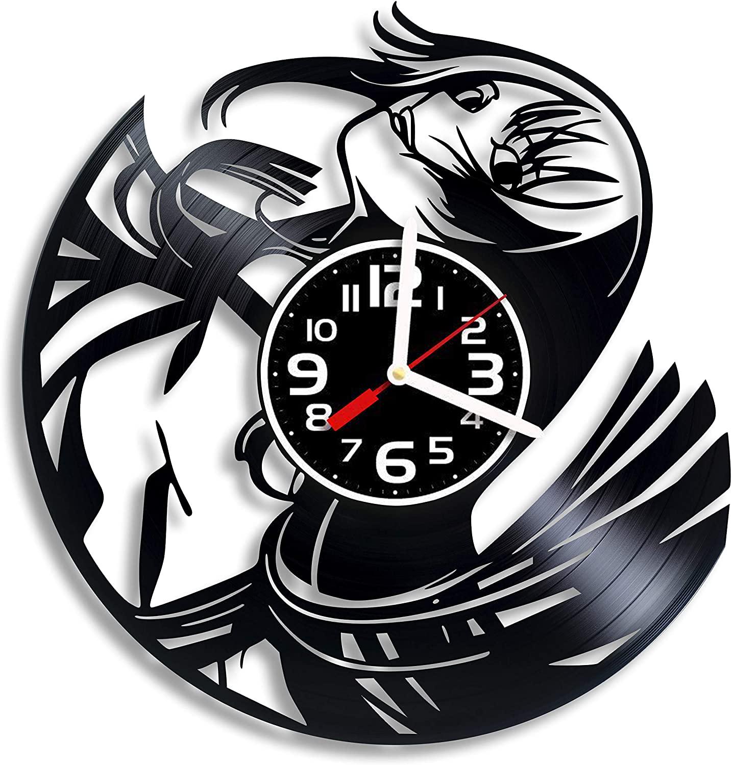 Часы настенные Моногатари 2198 из виниловой пластинки