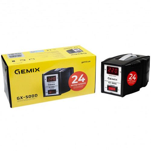 Стабілізатор напруги Gemix GX-500D.350W релейний/однофазний 500VA (575857) - фото 5