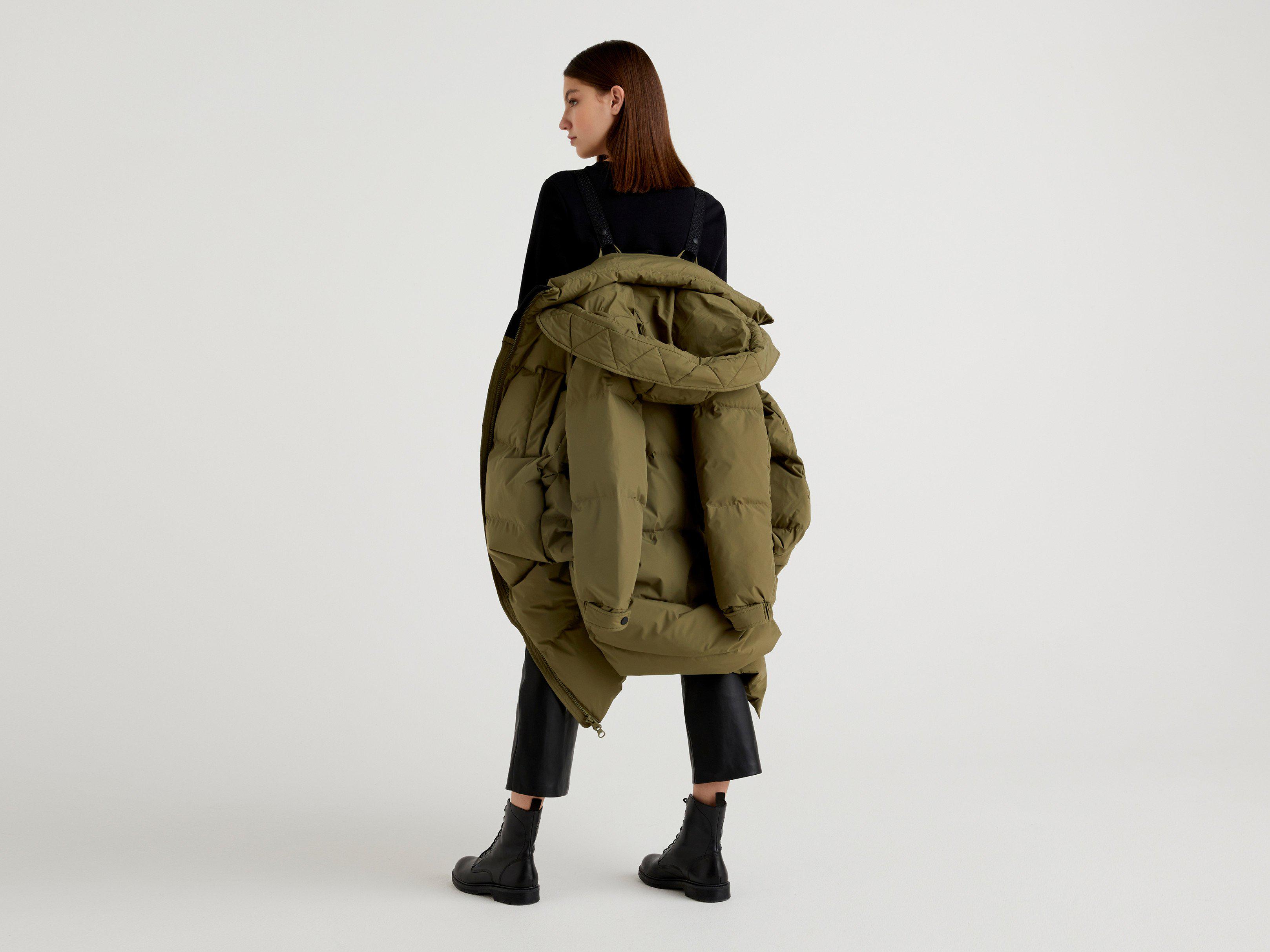 Куртка женская Benetton 2jf8536u3 S Хаки - фото 3