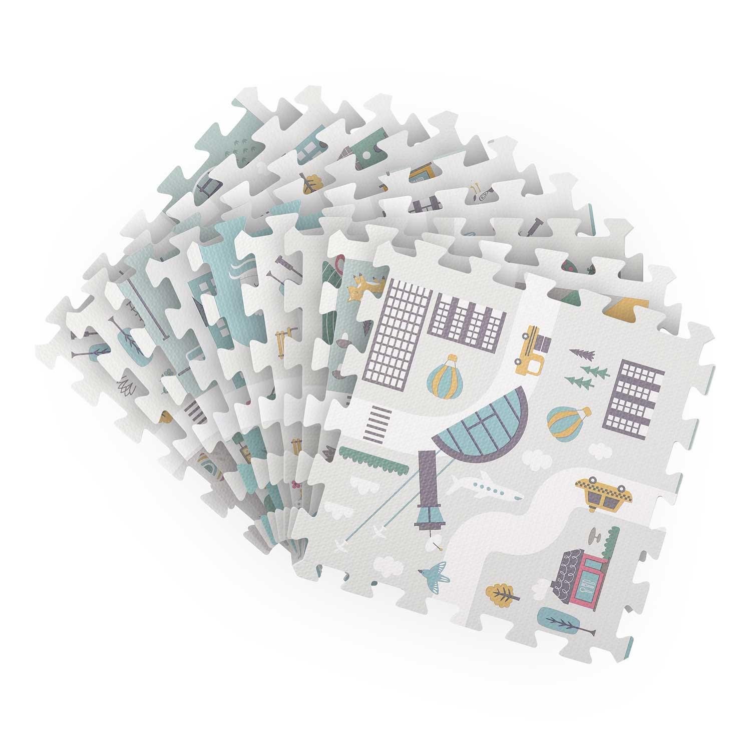 Килимок-пазл з фігурками Nukido 120x120 см Килимок-пазл з фігурками Nukido 120x120 см