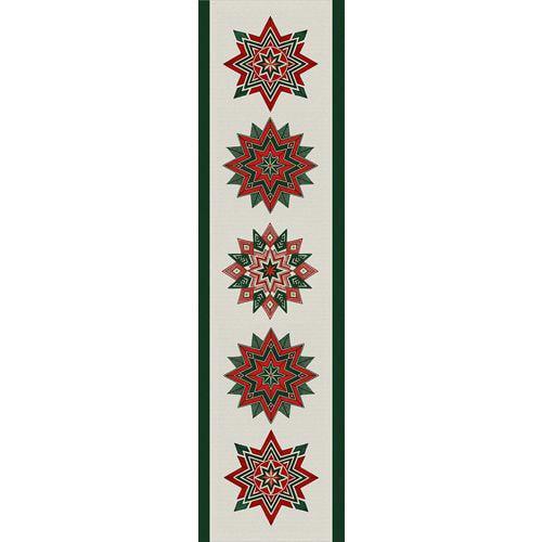 Дорожка-раннер на стол Presentville Рождественские звезды 150x40 см (DR_25NG008)