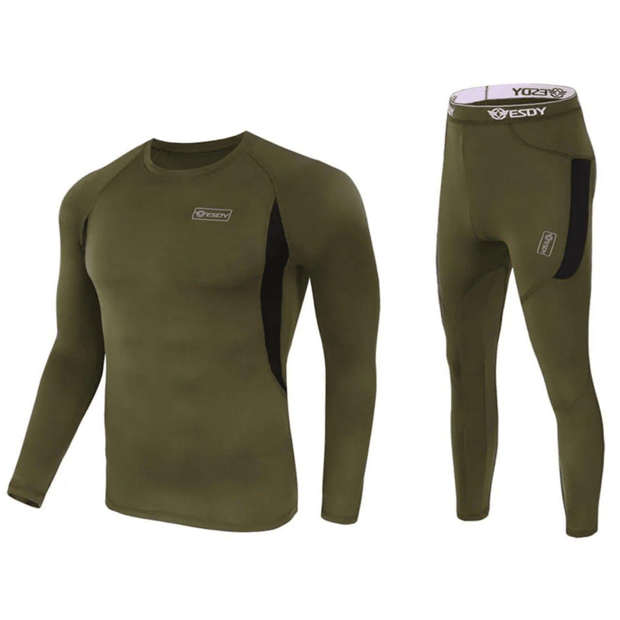 Комплект термобілизни Tactical Fleece Thermal Suit 2XL Хакі (20796357)