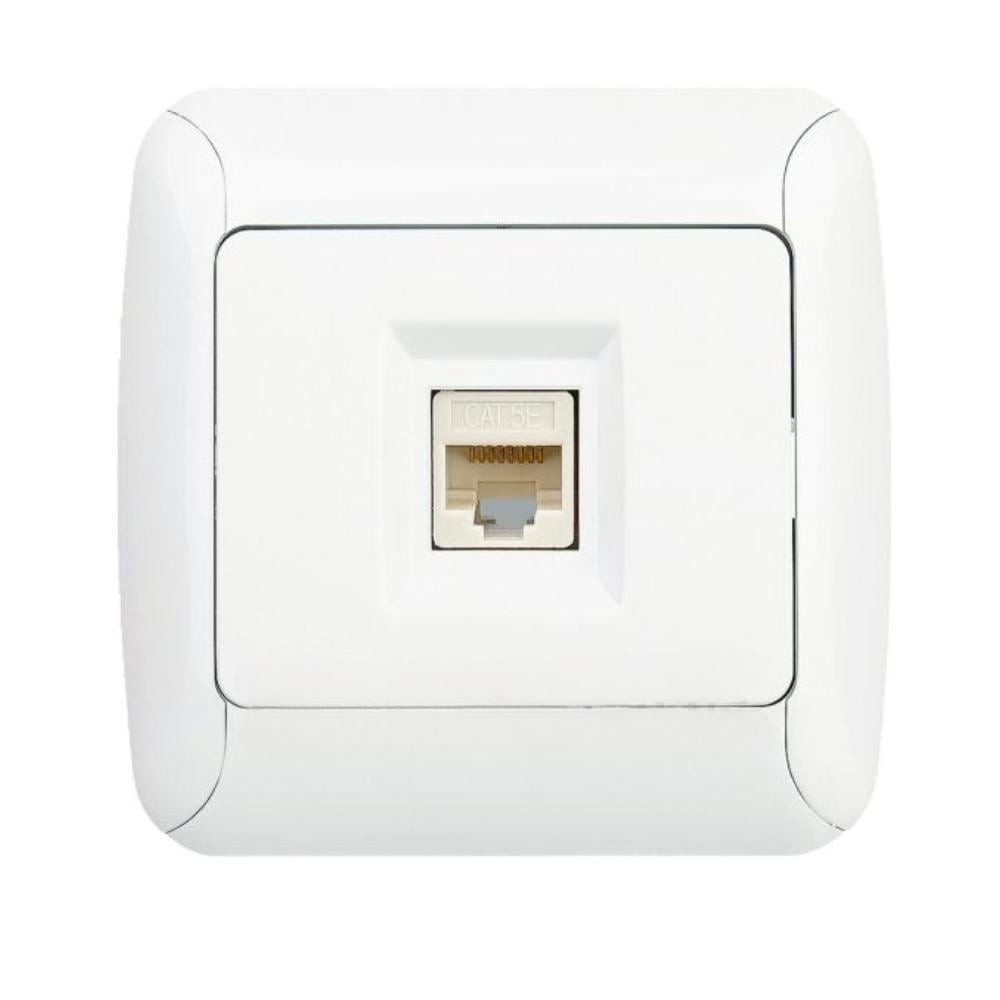 Розетка мережева Gunsan Fantasy 1231100161130 cat.5E Білий Розетка мережева Gunsan Fantasy 1231100161130 cat.5E Білий