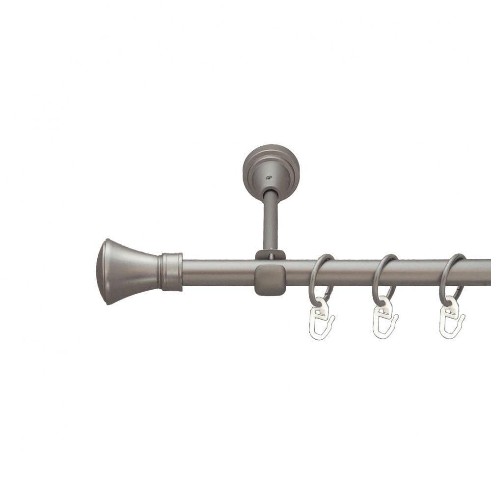 Карниз для штор Orvit Люксор однорядный гладкий 16 мм 240 см. Сатин (6091325)