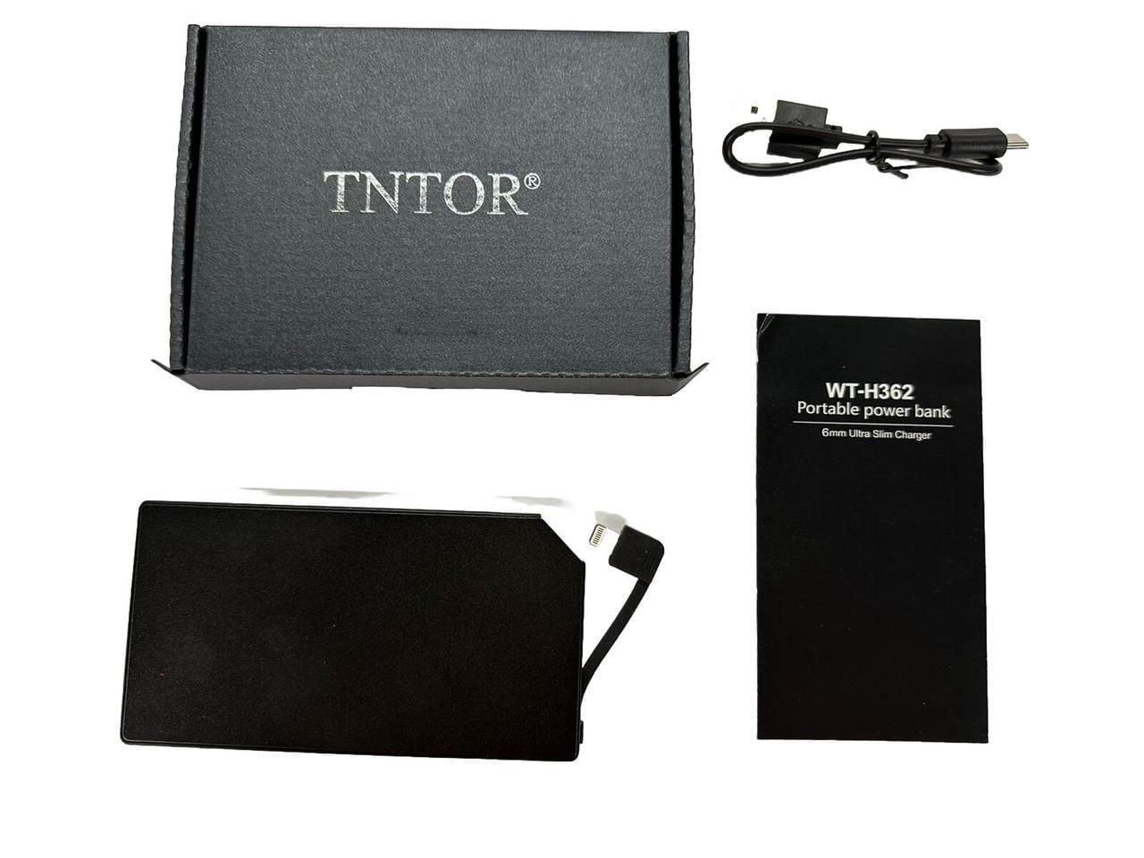 Повербанк TNTOR Slim со встроенным кабелем 5000 мАч для iPhone Повербанк TNTOR Slim со встроенным кабелем 5000 мАч для iPhone