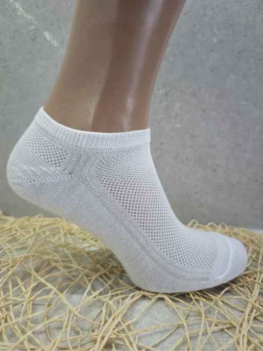 Носки женские Дукат бамбук летние сетка короткие р. 36-40 Белый (145S Woman White)