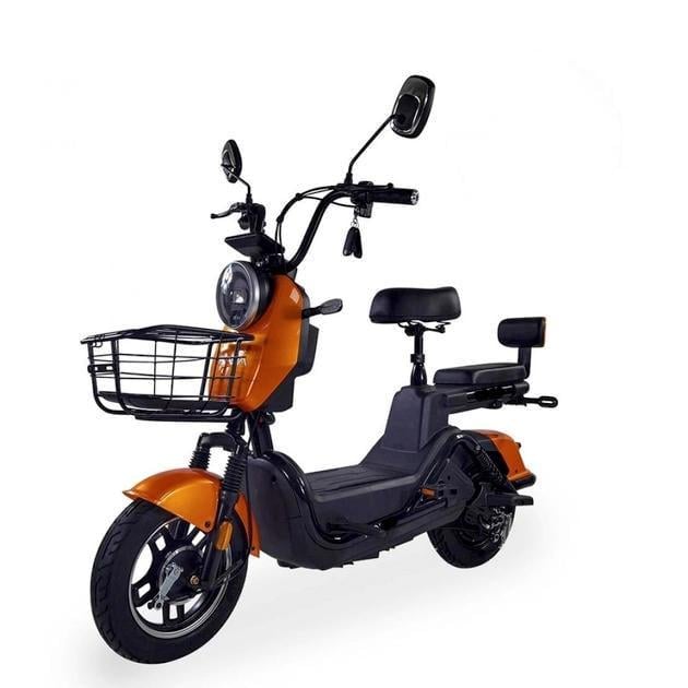 Электроскутер двухместный Crosser CR2 800W 60V 24Ah графеновые АБК Оранжевый