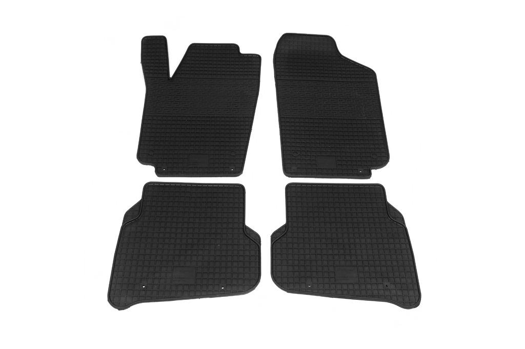 Резиновые коврики Polytep для Volkswagen Polo 2010-2017 гг. резина Черный