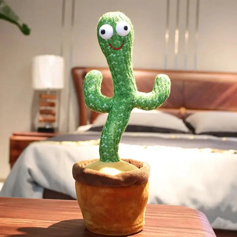 Игрушка кактус Dancing Cactus TikTok 120 песен с подсветкой - фото 2 Игрушка кактус Dancing Cactus TikTok 120 песен с подсветкой - фото 2